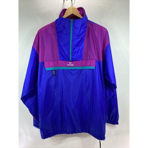 Sierra Sport Promega Vintage Packable Hooded Windbreaker Size Large - Picture 1 of 10